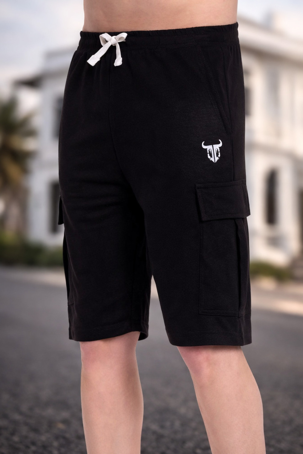 Image of Go Devil Solid Men Black Boxer Shorts