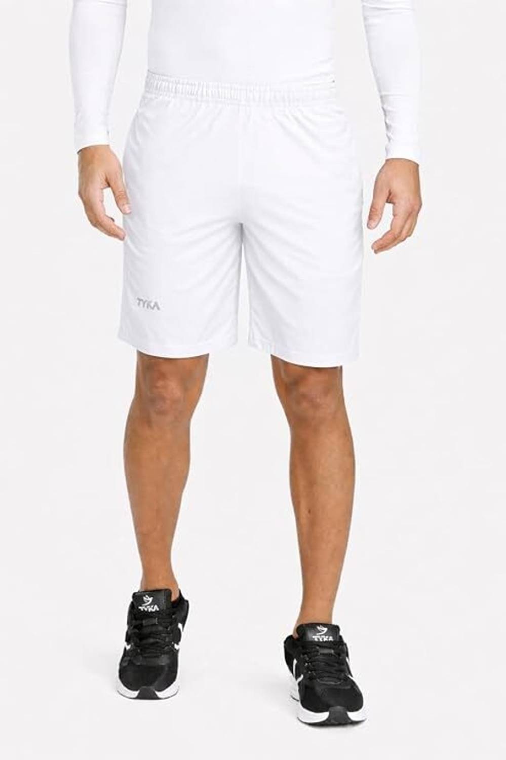 TYKA Printed Men White Sports Shorts - Image 2