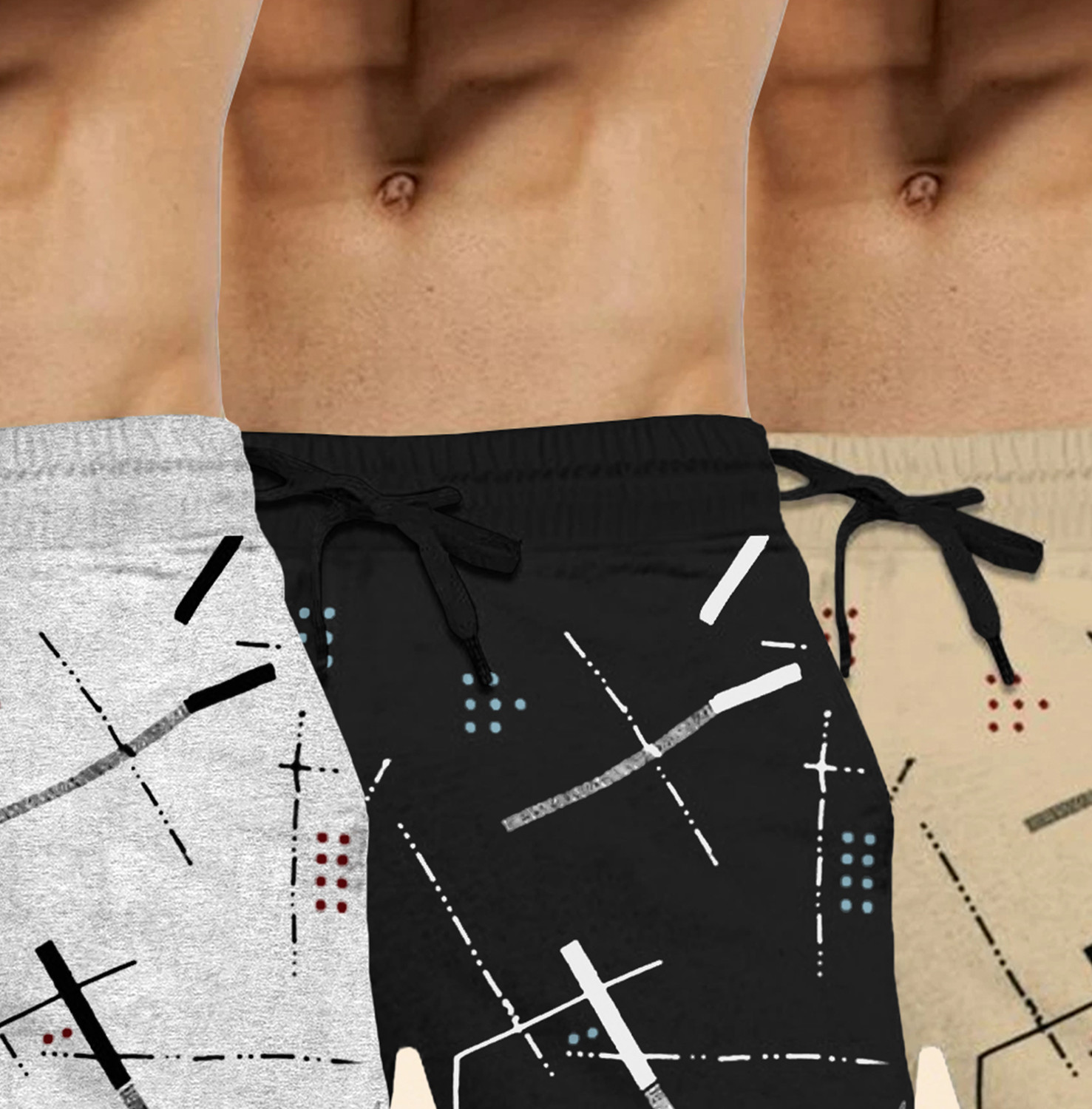 Image of TRIPR Printed Men Multicolor Regular Shorts