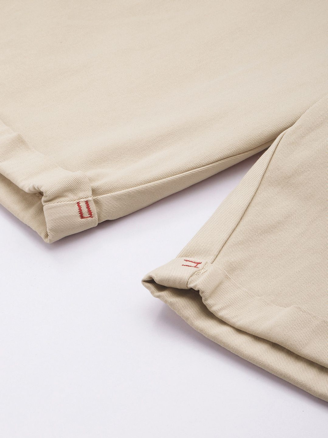 Image of Roadster Solid Men Beige Chino Shorts
