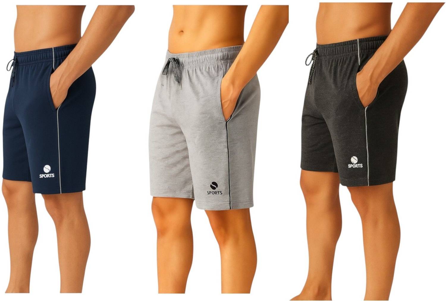 Aargee Solid Men Multicolor Regular Shorts