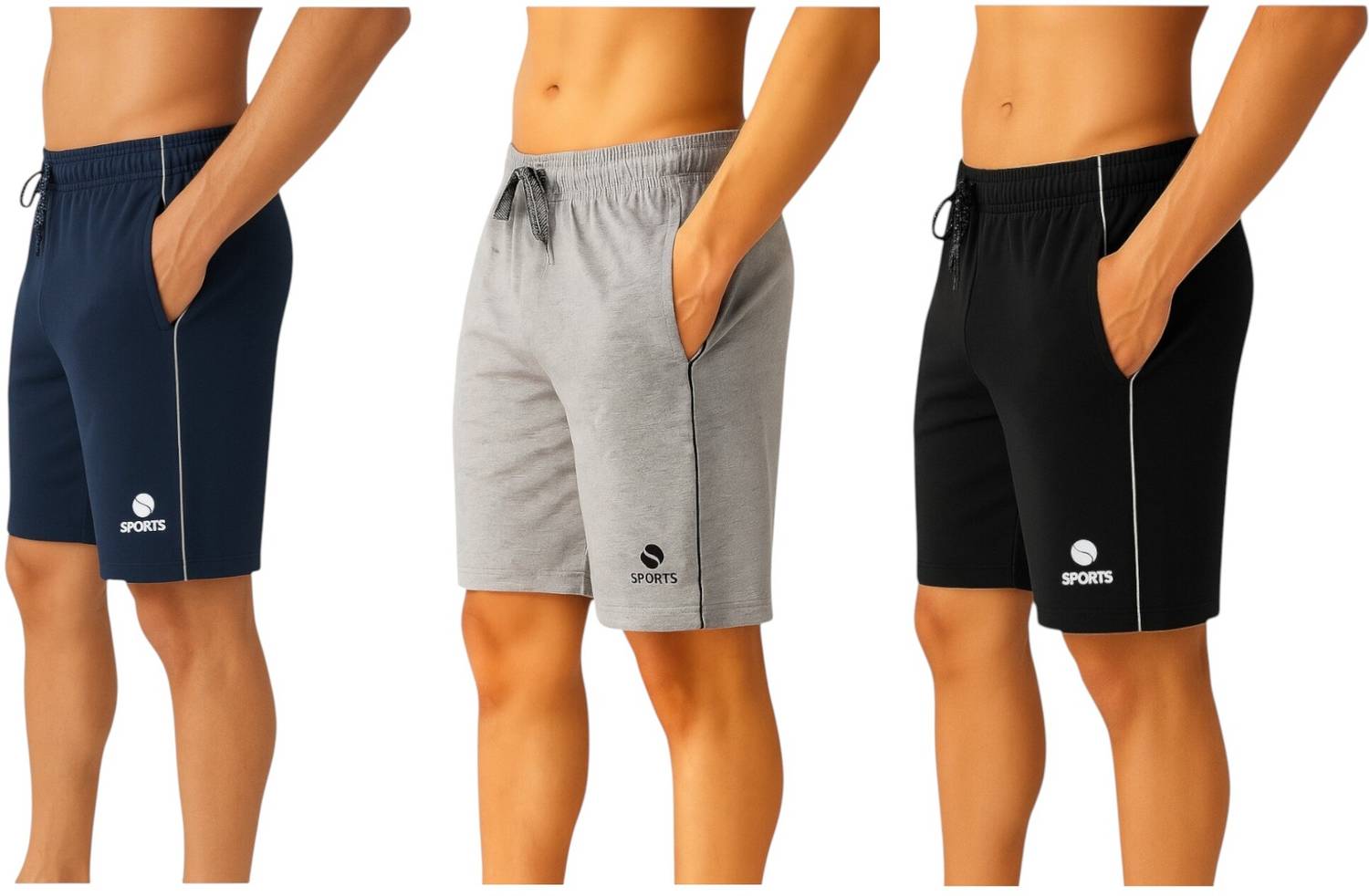 Aargee Solid Men Multicolor Regular Shorts