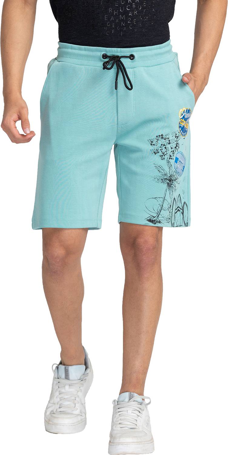 BEING HUMAN Solid Men Blue Chino Shorts