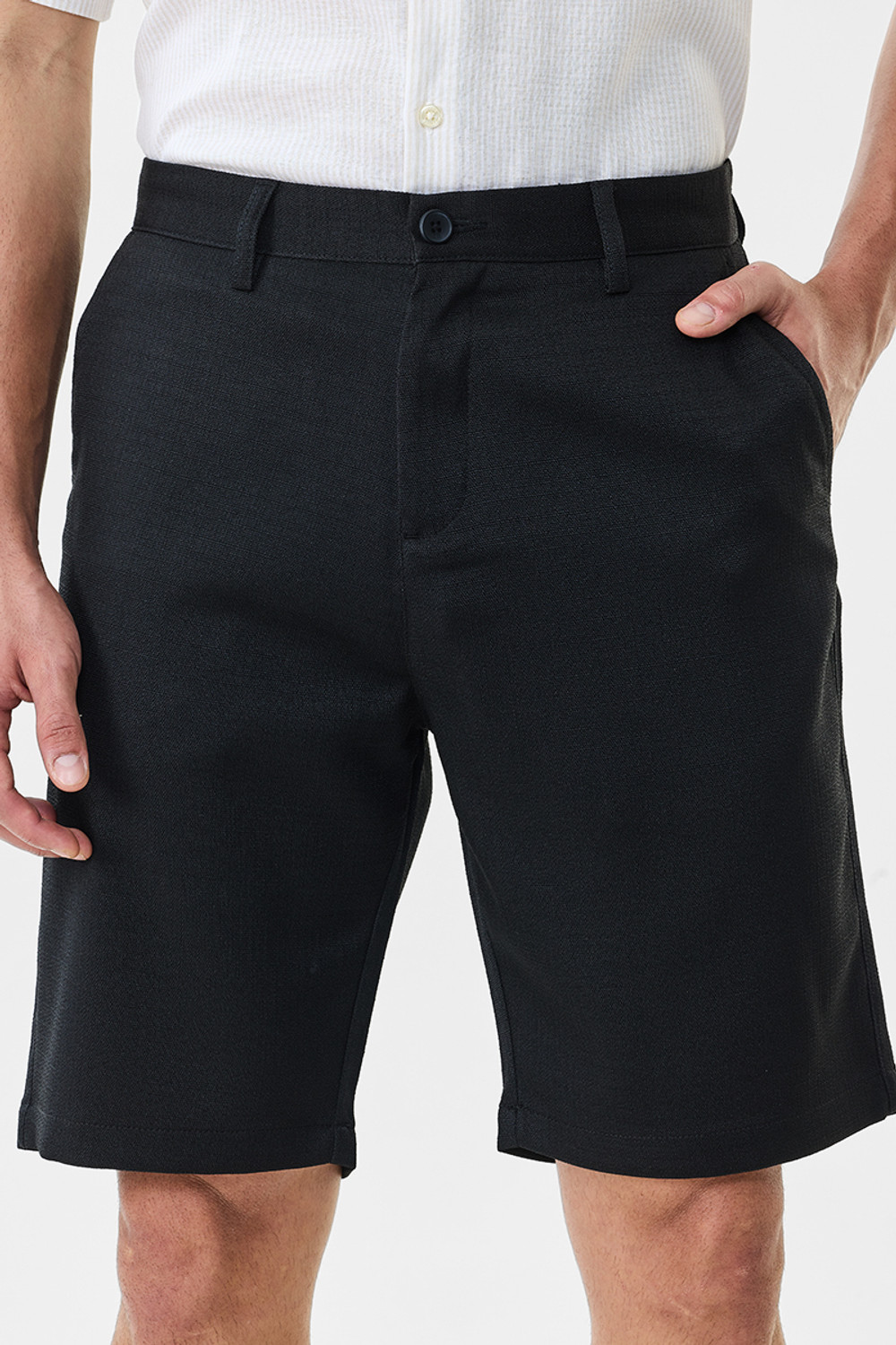 Image of Snitch Solid Men Black Casual Shorts