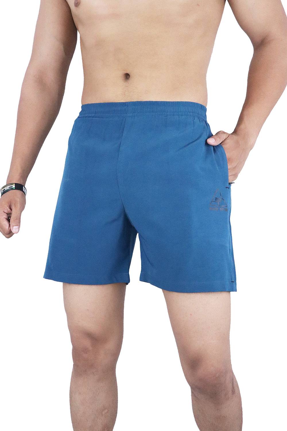Black river Solid Men Blue Gym Shorts