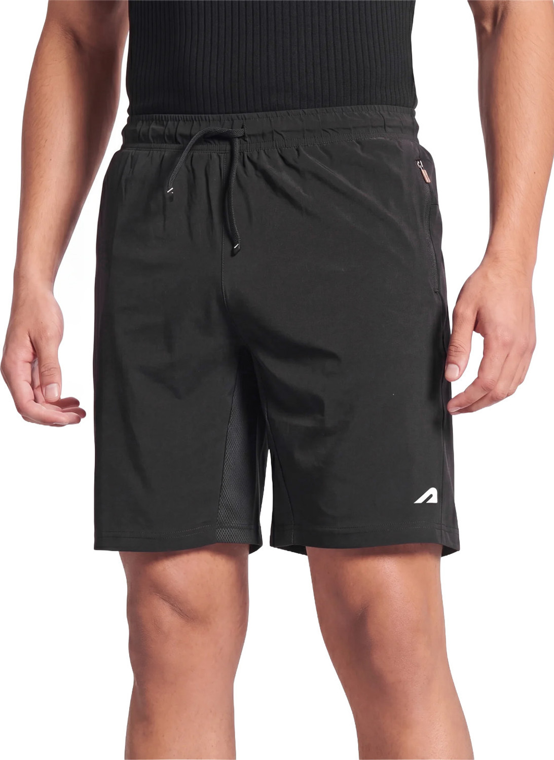 Image of BOLDFIT Solid Men Black Gym Shorts