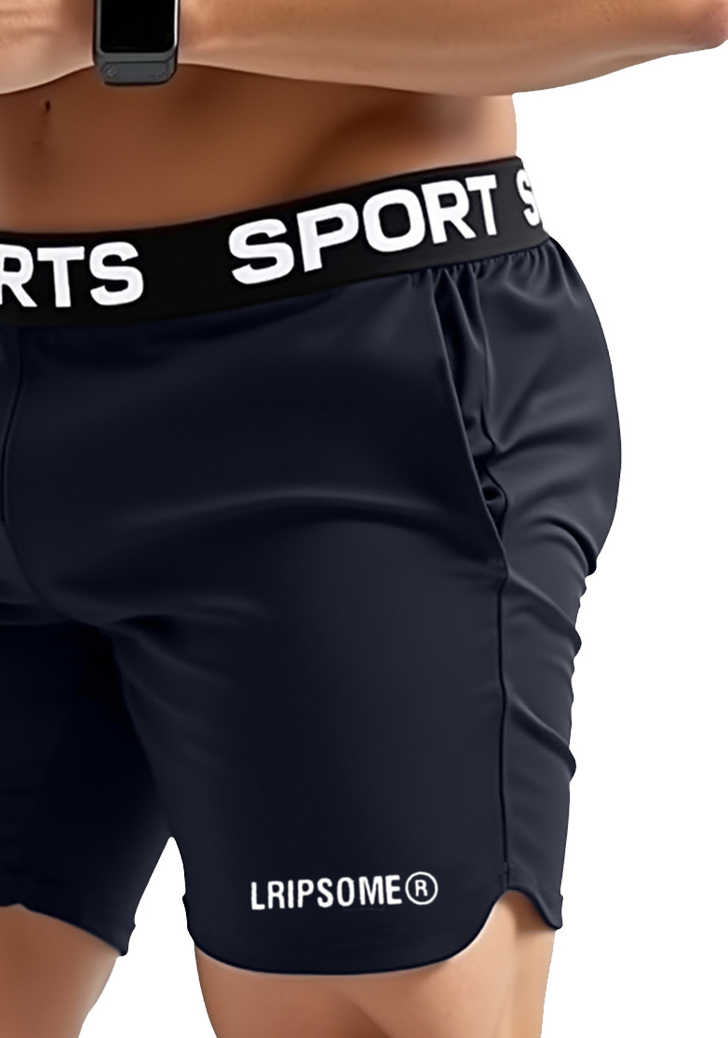 Image of Lripsome Solid Men Dark Blue Boxer Shorts