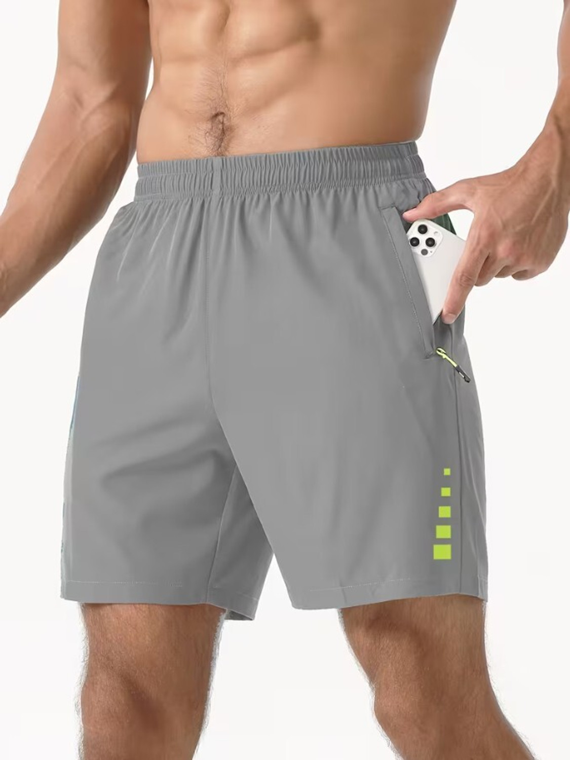 Image of coastal clothier Solid Men Grey, Dark Blue Gym Shorts