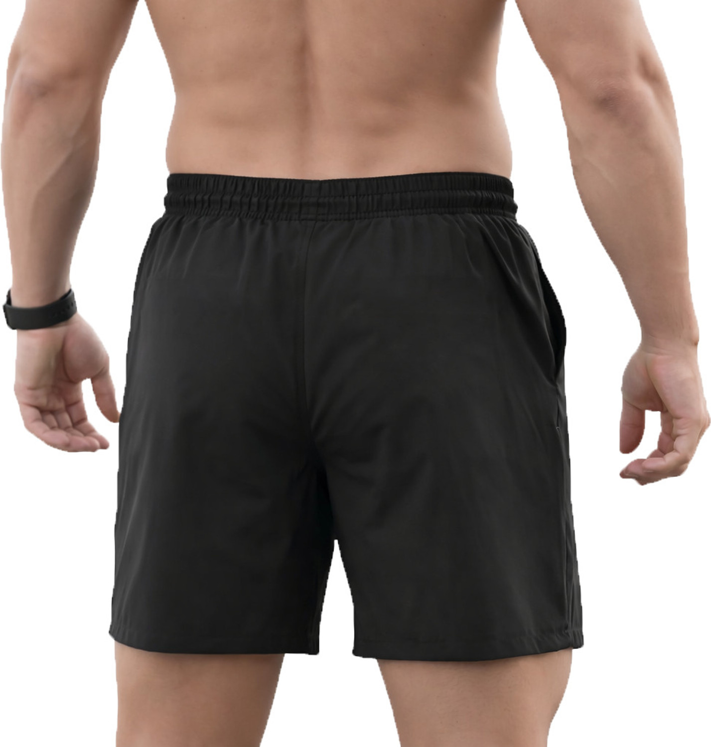 Image of Absolute Defense Solid Men Dark Blue, Dark Grey Gym Shorts, Sports Shorts