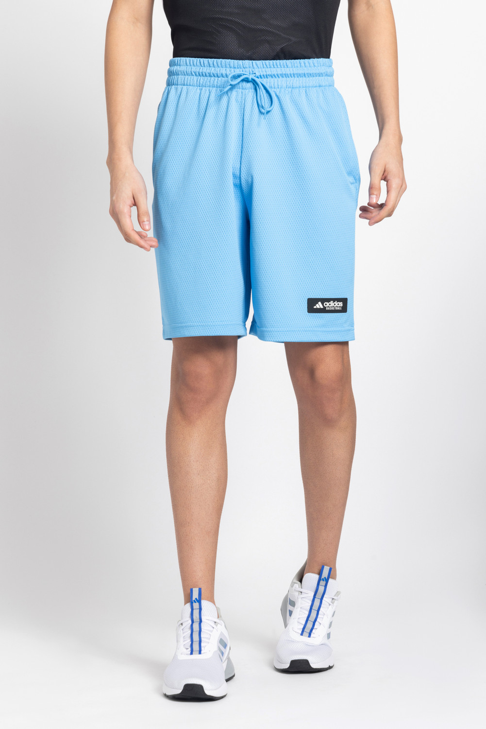 Image of ADIDAS Printed Men Blue Sports Shorts