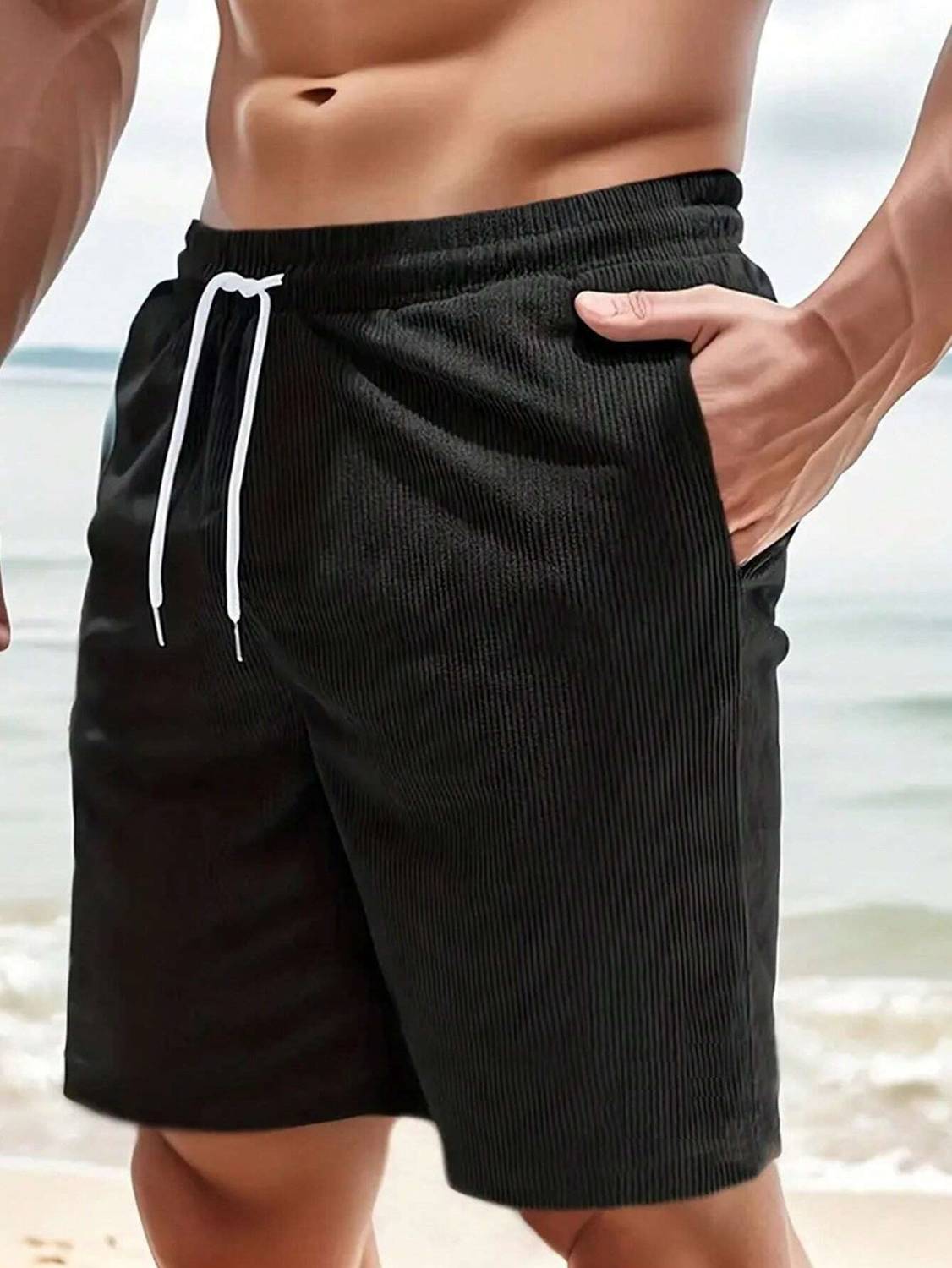BELPATRA Self Design Men Black Casual Shorts