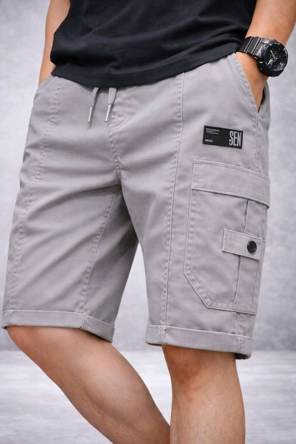 UWALD Men Multicolor Cargo Shorts - Image 2
