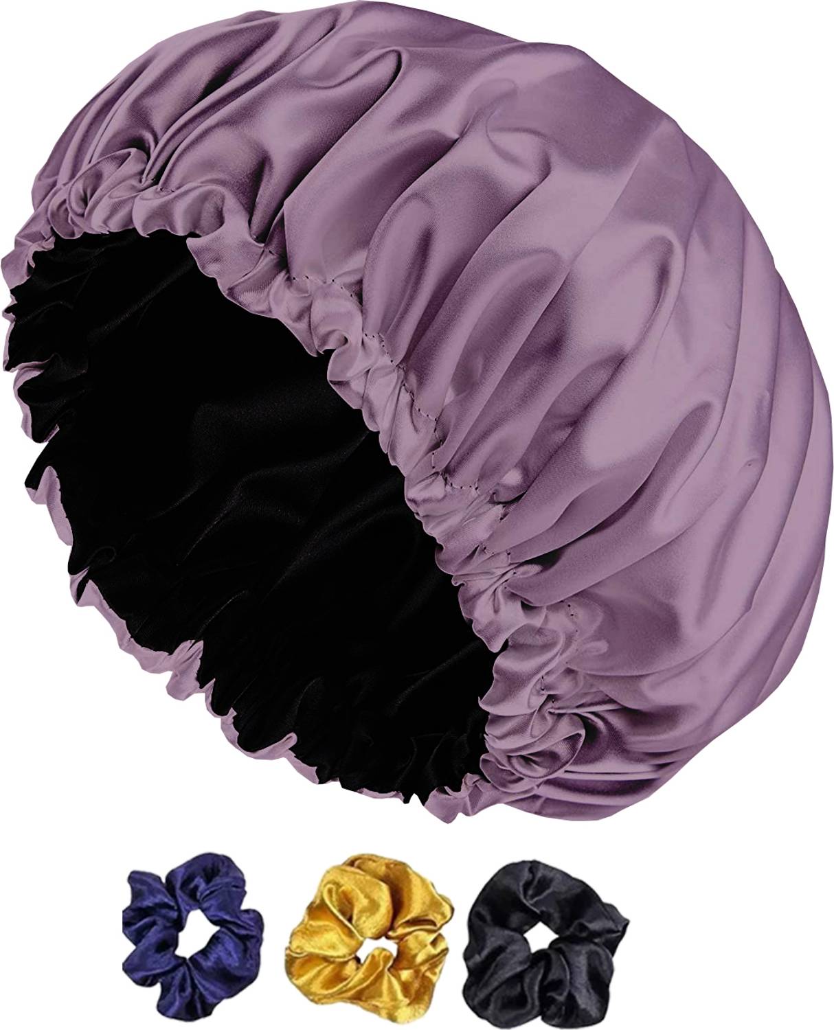 Avirons Satin Bonnet for Hair| Silk Satin Hair Cap for Sleeping with 3 Scrunches Free