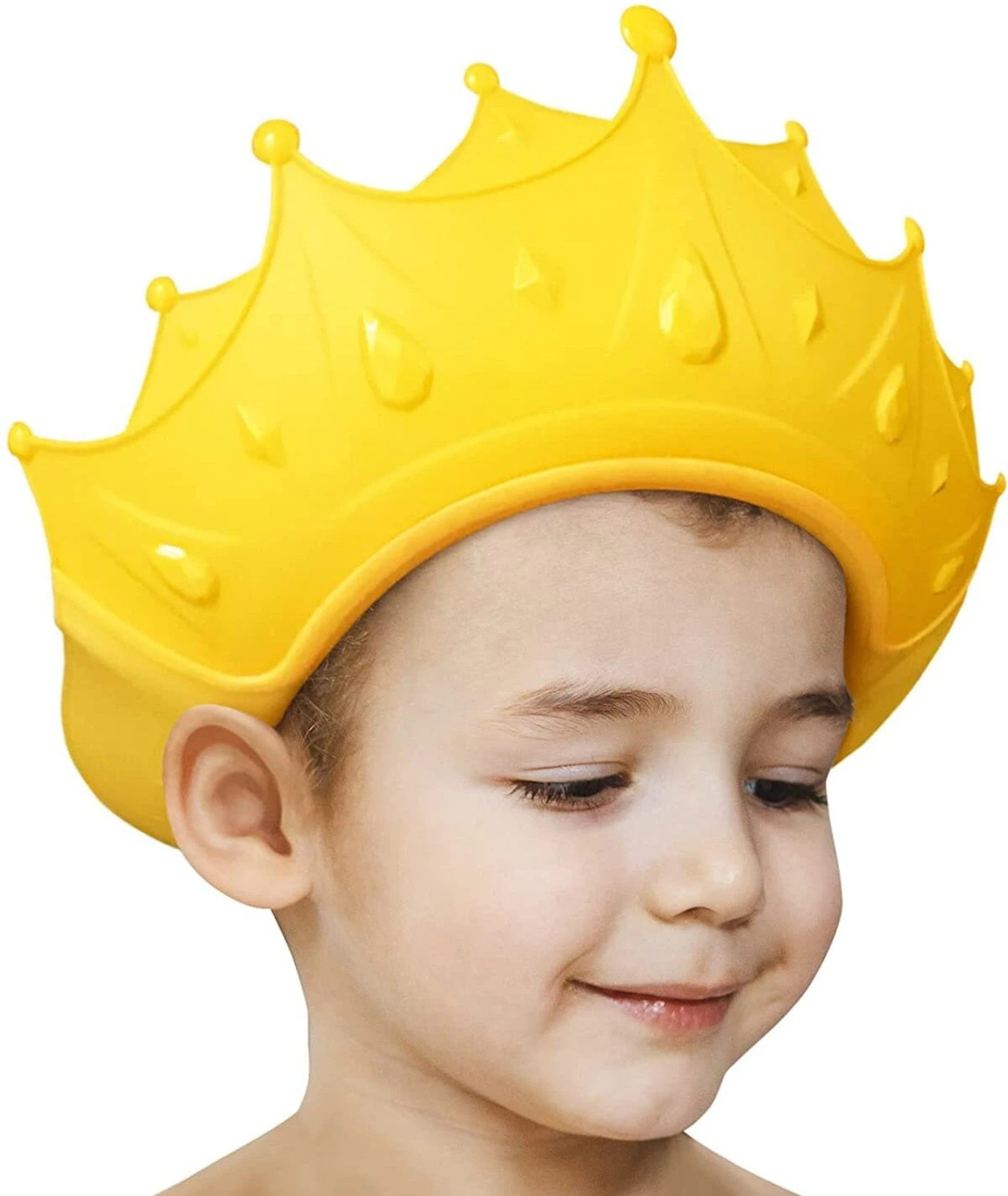 Image of XSOURCE Baby Shower Cap Bath Visor for Eye and Ear Wash Protection Waterproof Hat,Yellow