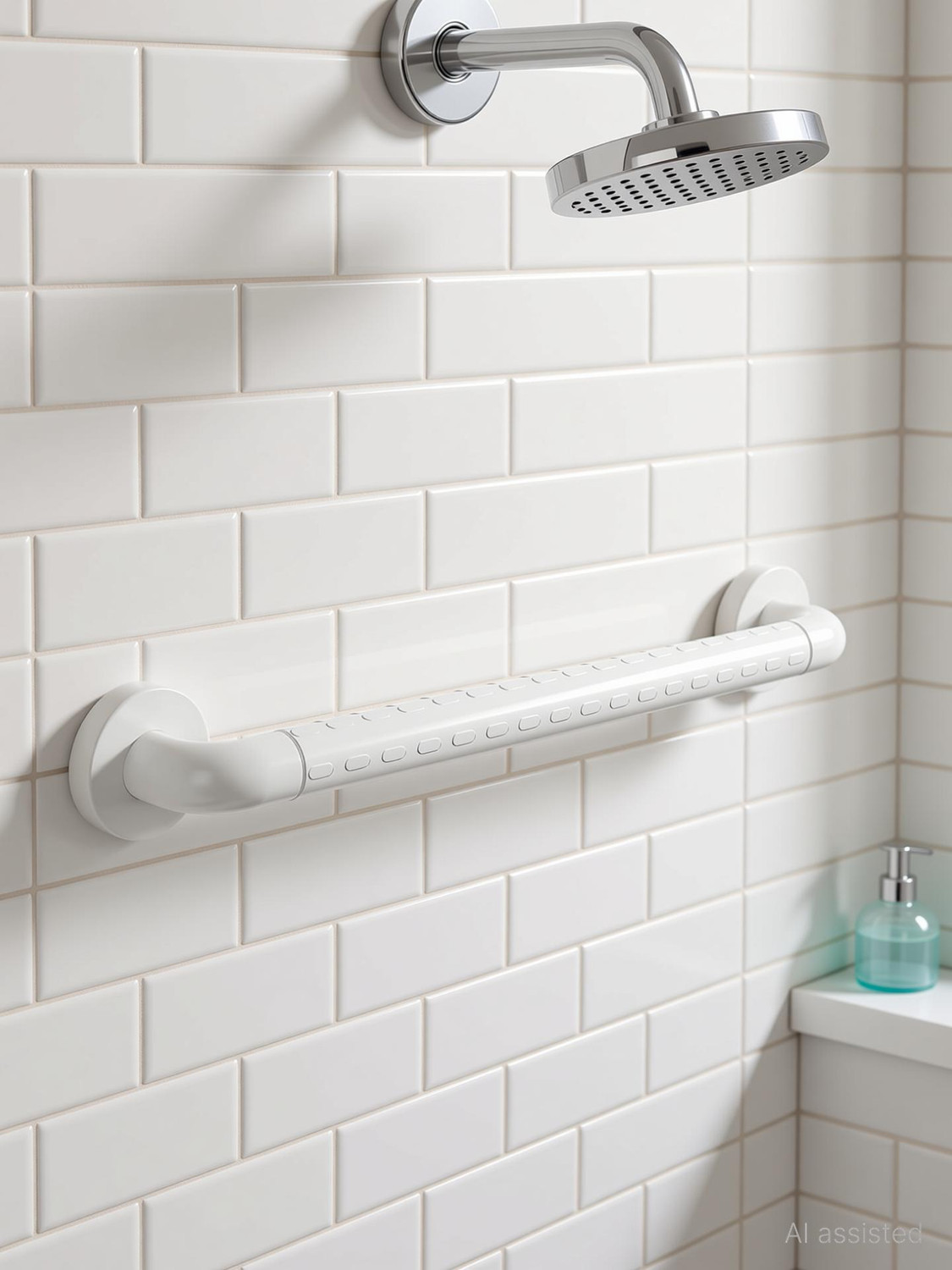 Image of KURIC Heavy Duty Bathroom Grab Bar, Safety Support Rail Handle for Senior Citizens 24 inch Shower Grab Bar