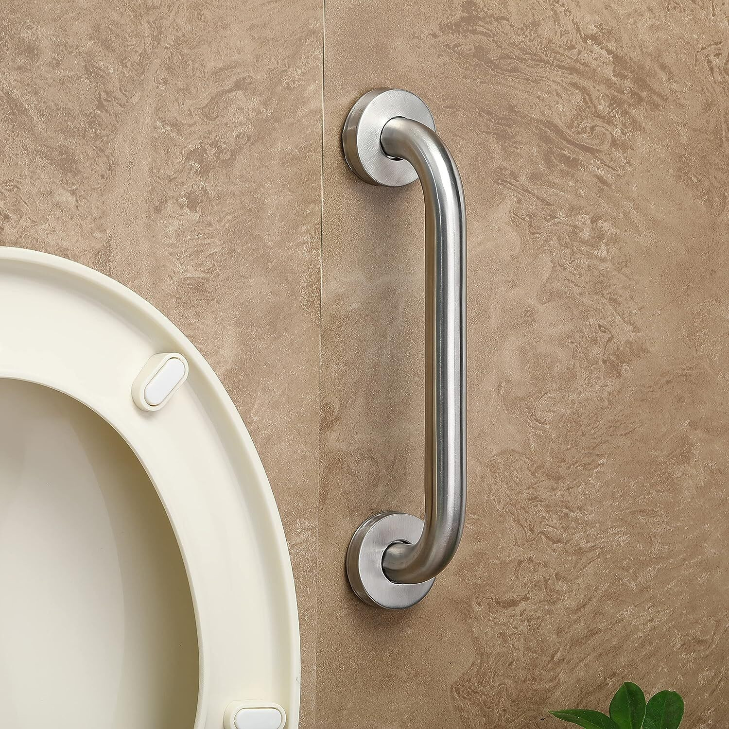 Image of Garbnoire Stainless Steel Grab Bar for Bathroom & Bathtub Wall Mounted Safety Hand Support Rail Matt Finish - Balance Handle - Towel Bar - 8 Inch Pack of 4 Shower Grab Bar