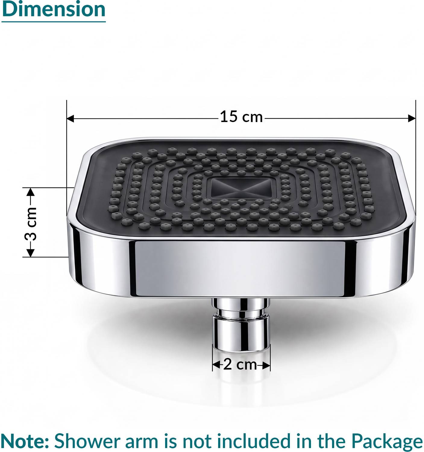 Plantex Single-Mode Round Shower Head - Image 3