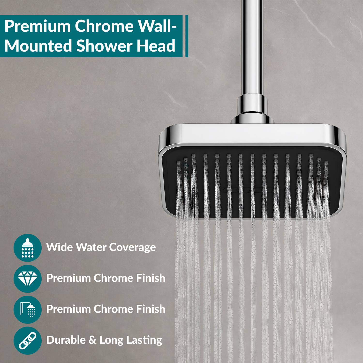 Plantex Single-Mode Round Shower Head - Image 4