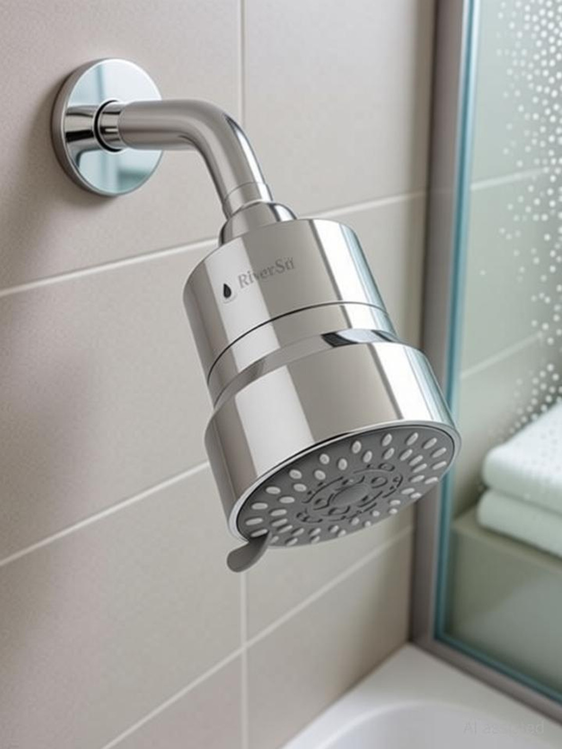 Image of RiverSoft DIVA-03 Shower Filter|Hard Water Filter, 3 flow Modes, Bathroom Softener Shower Head