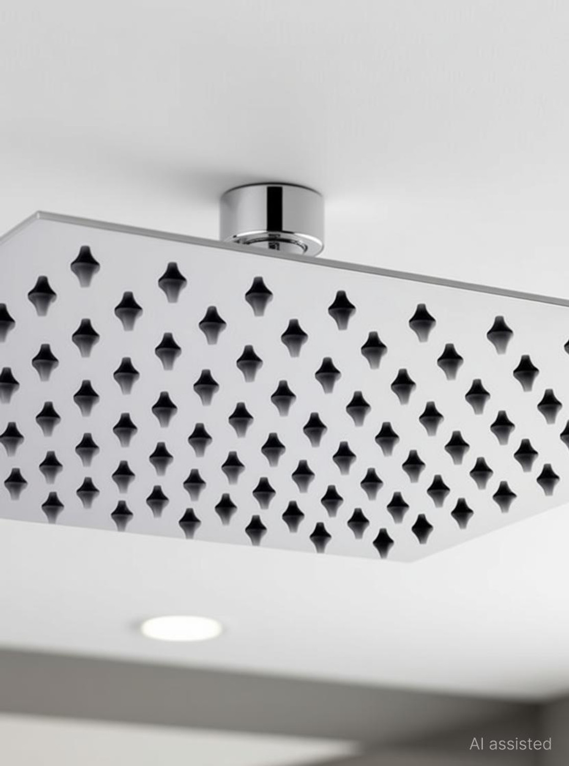 Image of Prestige 8 inchx8 inch Stainless Steel Ultra Slim Shower without Arm (Pack of - 1) Shower Head
