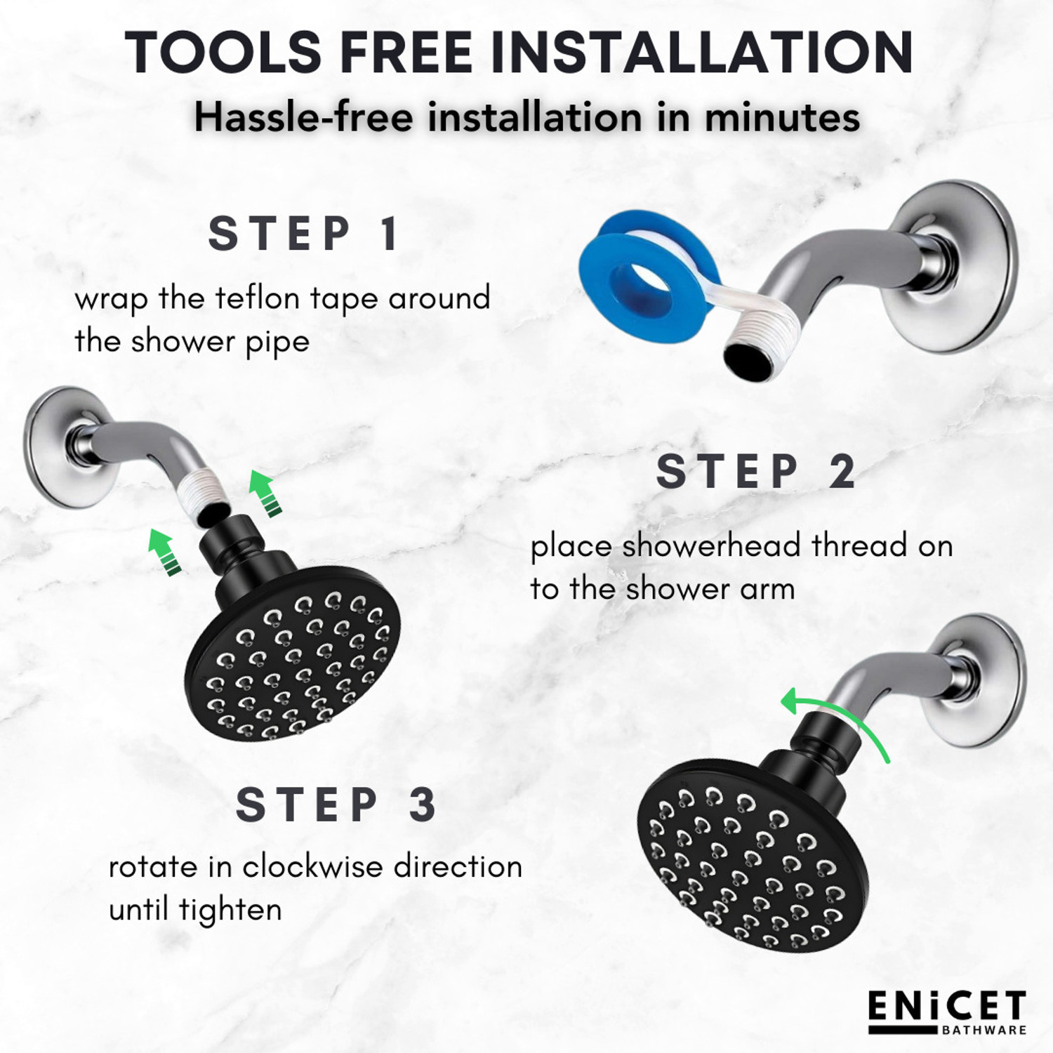 Image of ENICET Round shower Shower Head