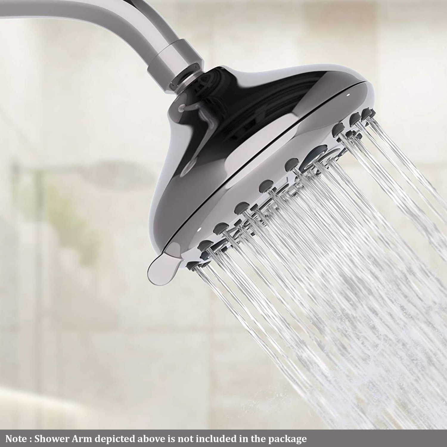 Image of KAMAL Overhead Romano 6 Spray Modes Durable ABS Plastic 122Cm Water Saving Without Arm Fixed Mount