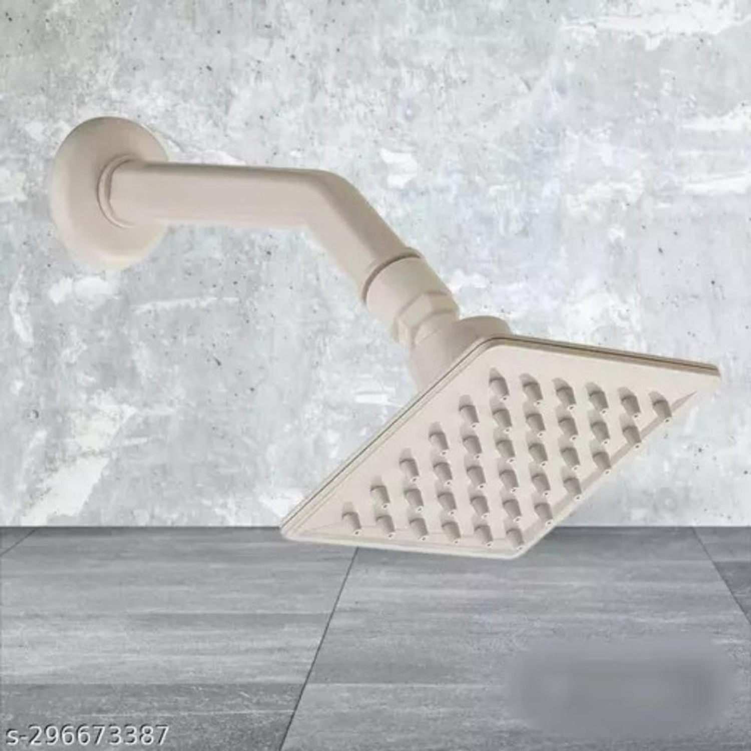 Image of BATHONIX PVC White Colorful Shower Head Set Shower Head