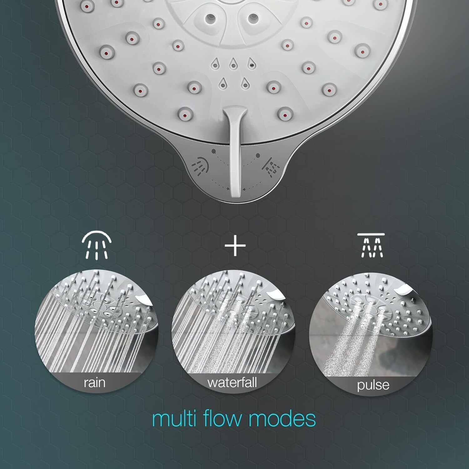Image of Water Science Multi Flow Shower Filter for hard water-6 inch Shower Head