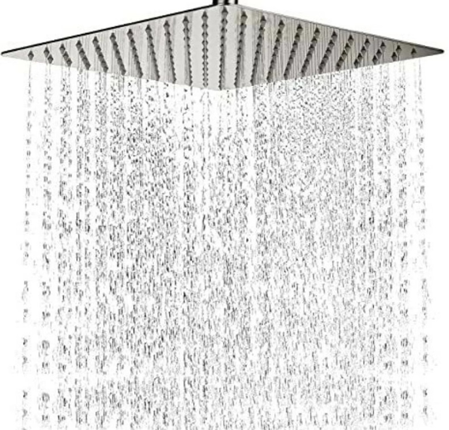 Image of Ramya 12x12 Premium Quality SS Ultra Slim Square Rain Shower Head Without Arm Shower Head