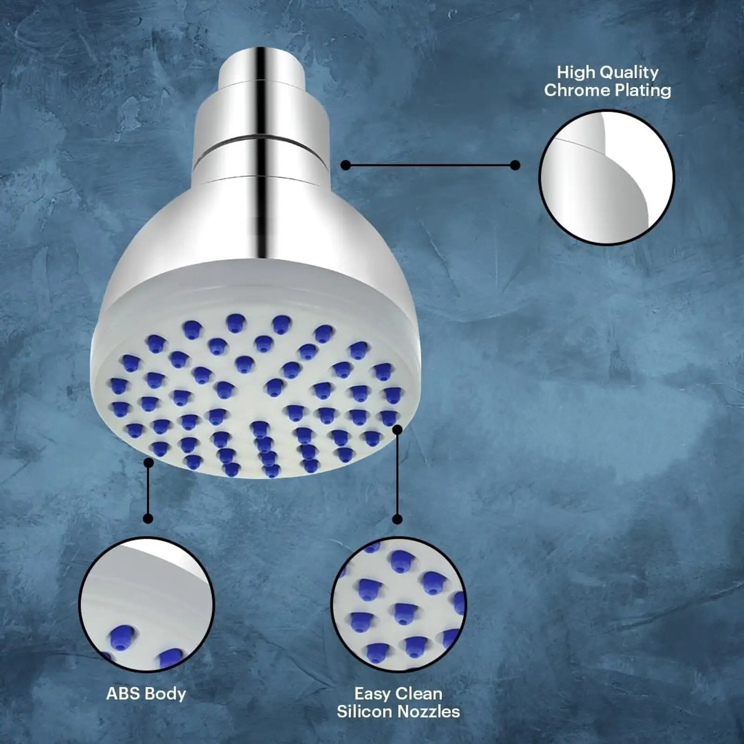 Image of Prestige by Prestige - High Pressure Rainfall Bathroom Shower (Wall Mounted) Shower Head