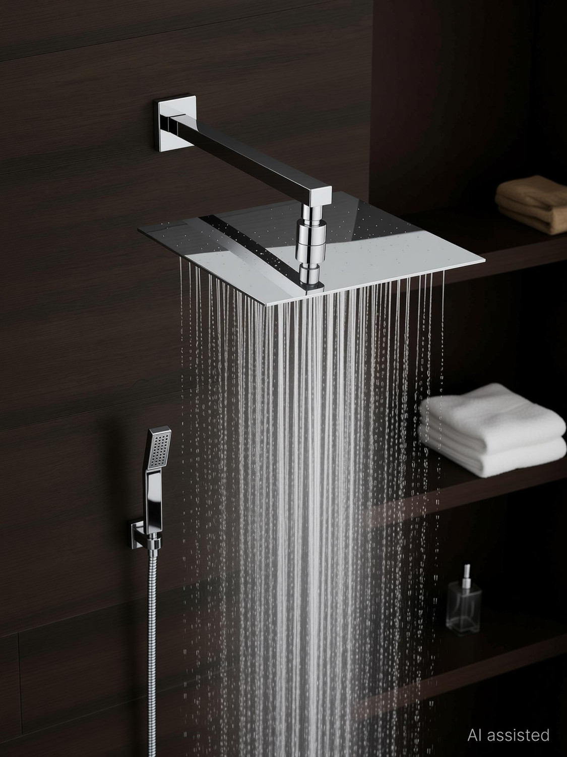 Image of RUHE Stainless Steel 6 Inches Ultra Sleek (Only Showerhead) Shower Head