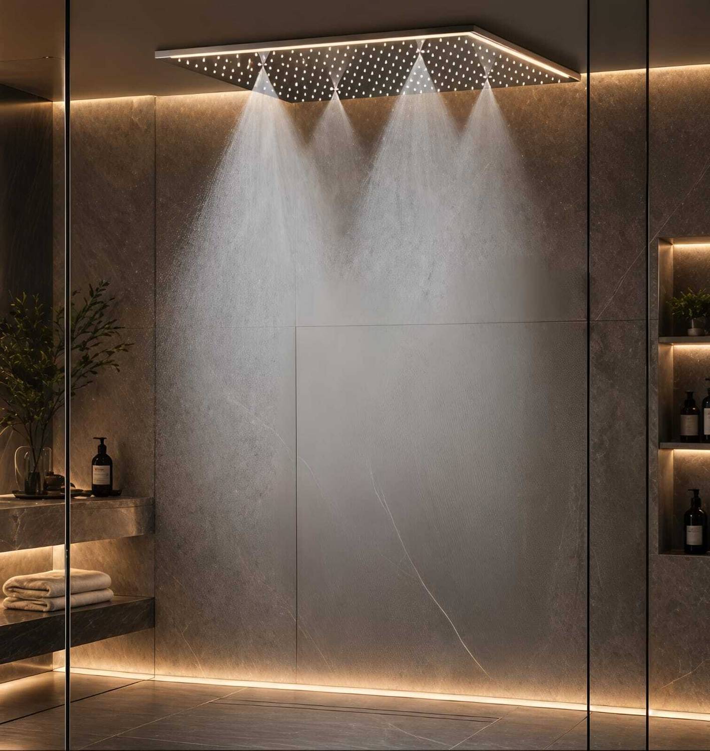 JABON BAGNO 2-in-1 Ceiling Mounted Shower Head - Image 1