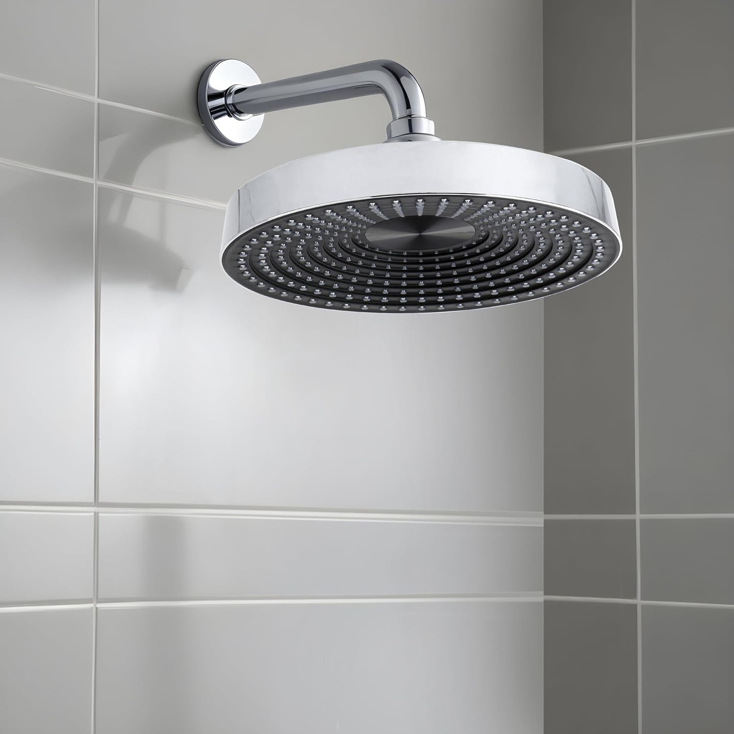 Image of Flipkart SmartBuy 8 Inch ABS Step Overhead Shower /Shower Head With 9 inch SS Round Arm (Pack of 1) Shower Head