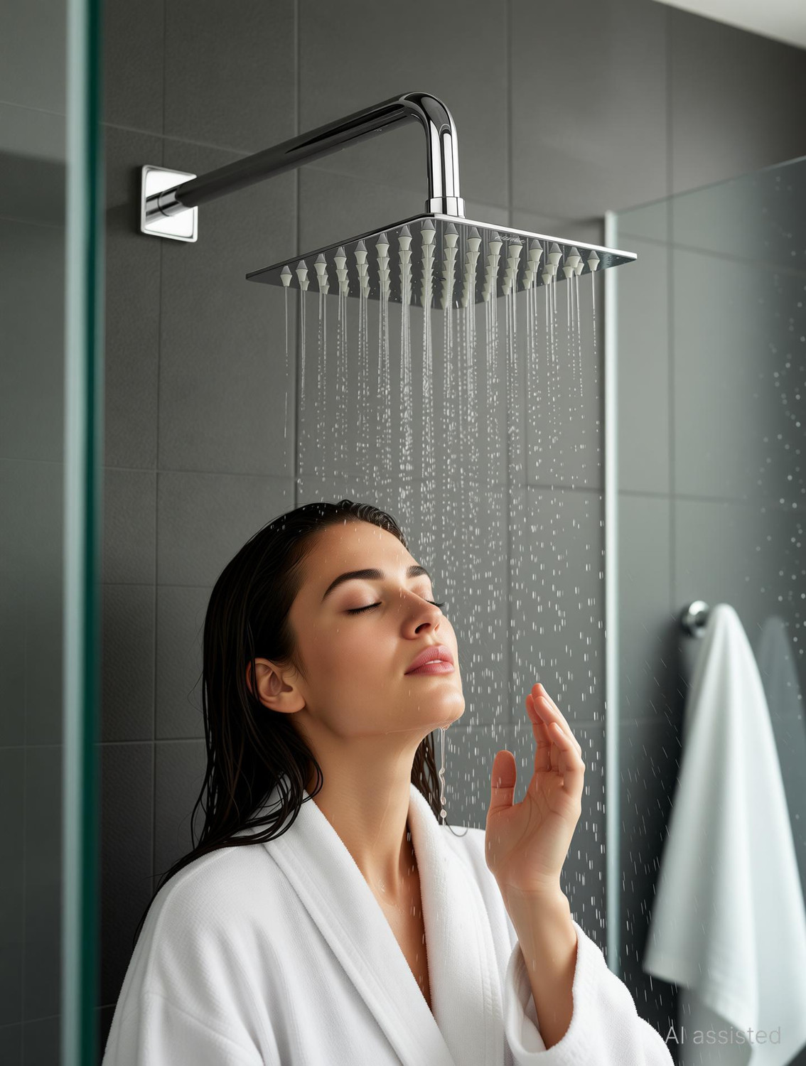 Image of Plantex Stainless Steel Shower Head for Bathroom /Rain Shower Head /Shower-(6x6 In) Shower Head