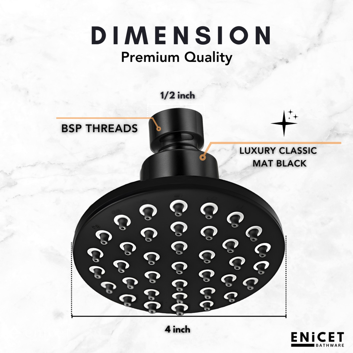 Image of ENICET Round shower Shower Head