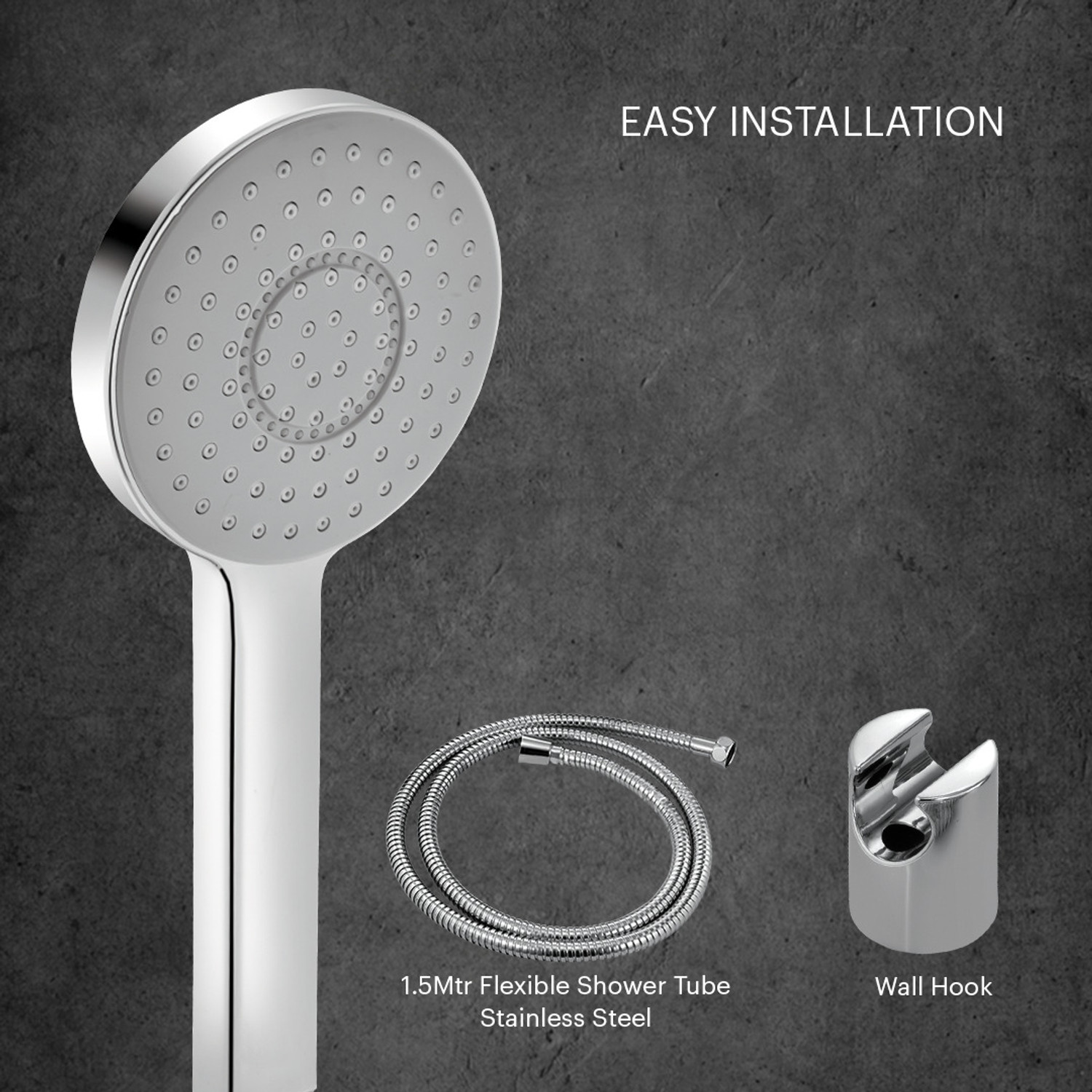 Image of JOHNSON Pacific Hand Shower with 1.5mt Hose & Hook Shower Head