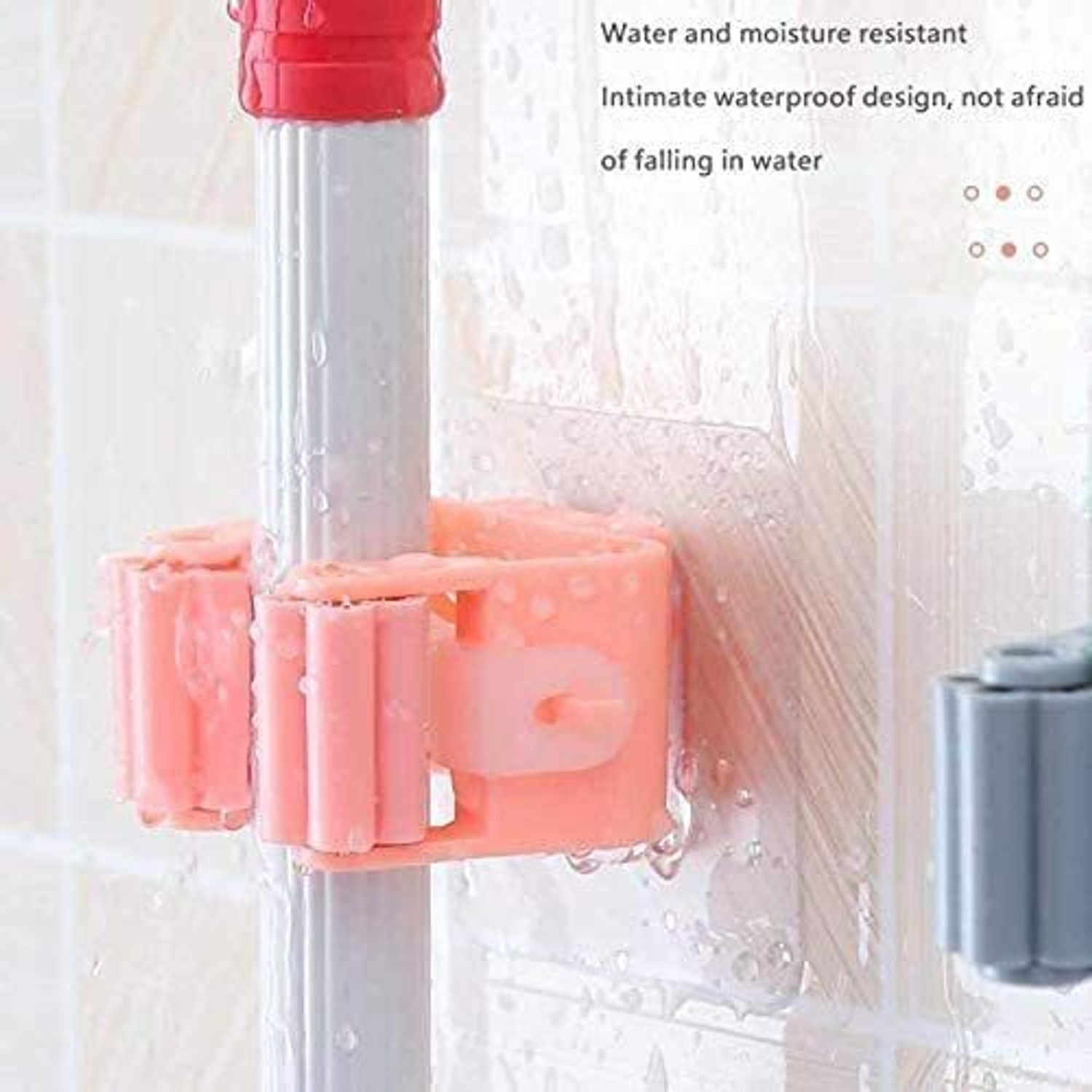 Image of Shreejee Magic Sticker Self Adhesive Hook for Broom /Wiper /MopBHx1.96 Pack of 1 Pcs Regular Organizer