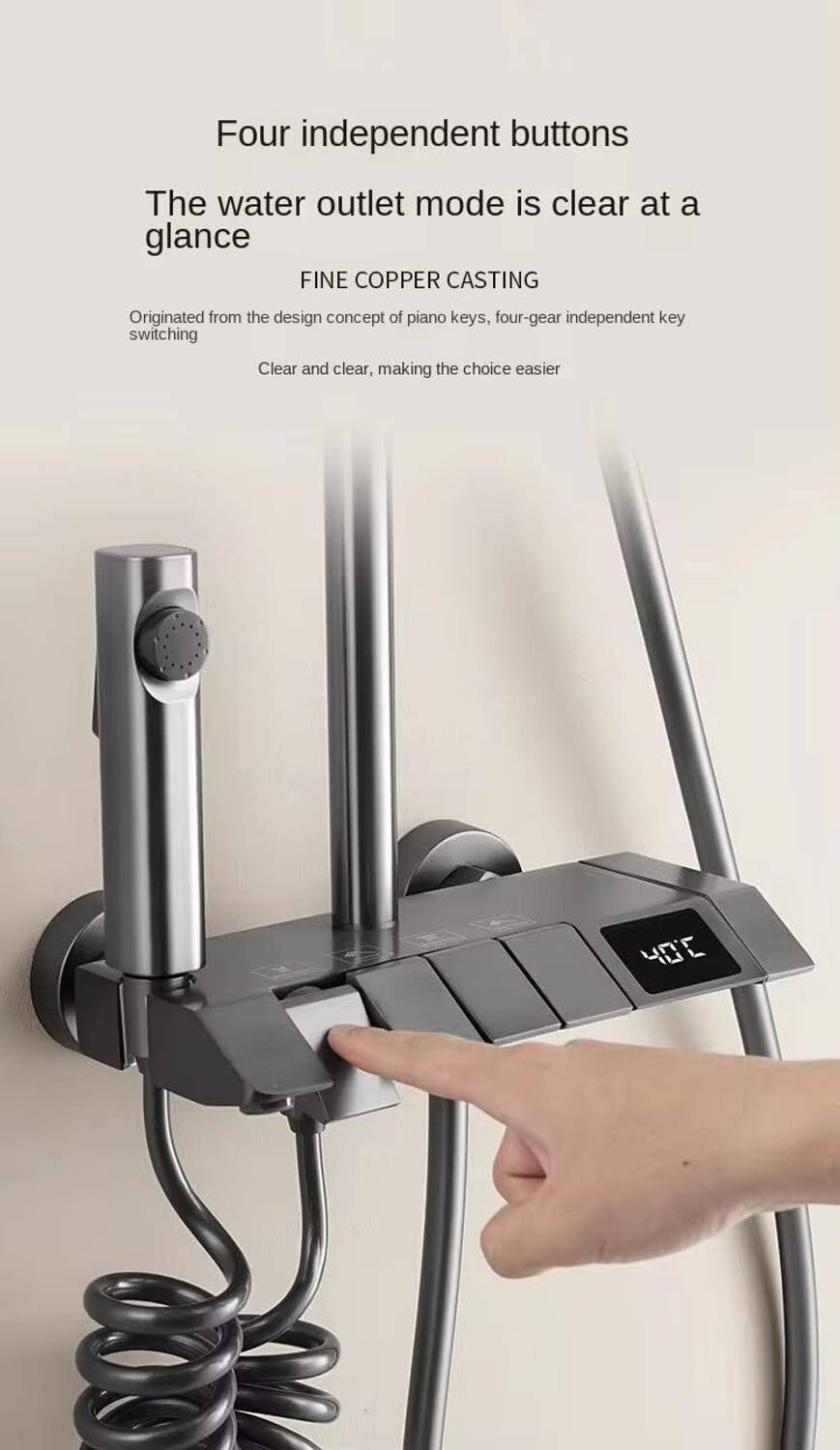 FOURVIEW 5-Function Digital Shower System - Image 4