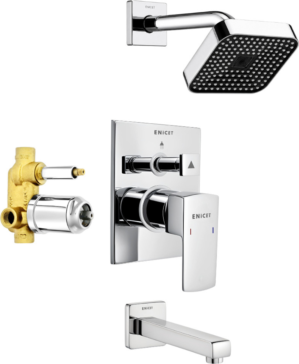 Image of ENICET by Enicet Single Lever Diverter with Upper Part Set Faucet Set