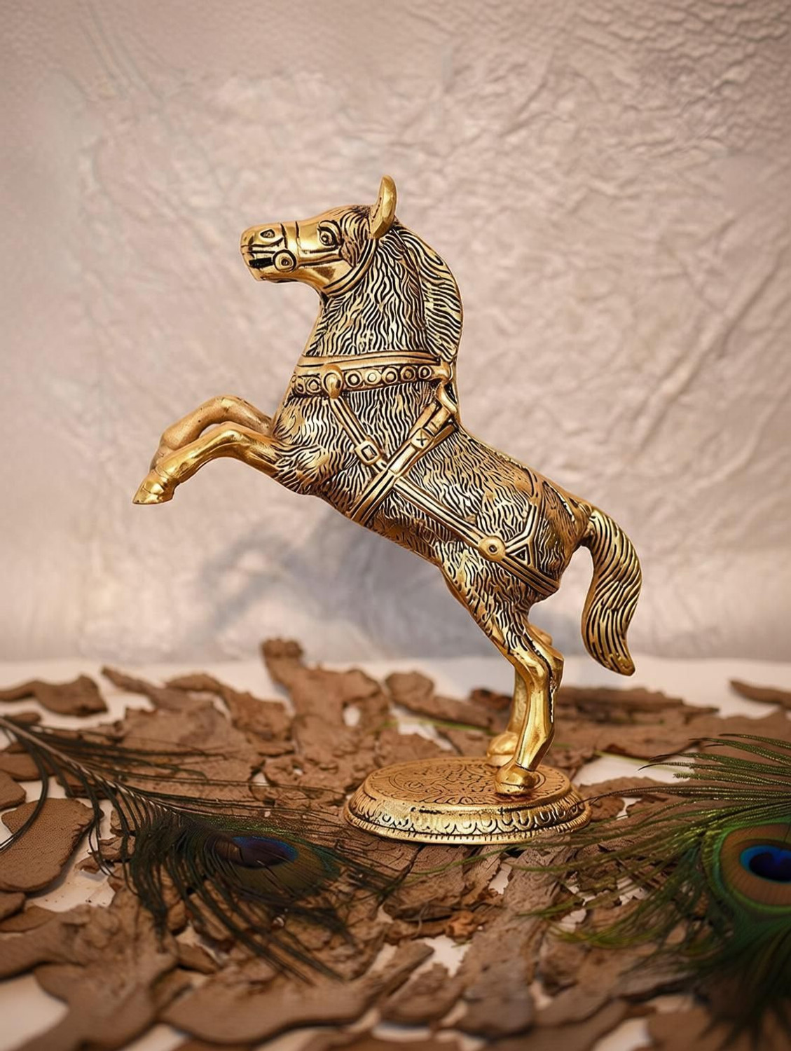 Image of Chhariya Crafts Horse Statue Decorative Showpiece - 21.5 cm