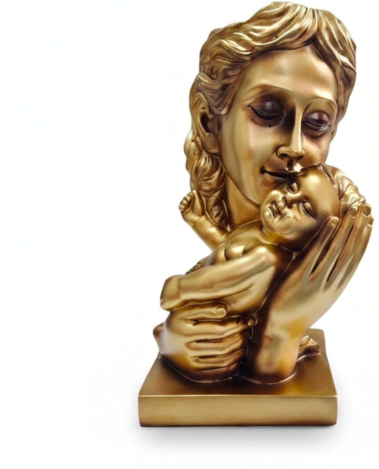 Image of Mind Circus Mother & Baby Love Statue Showpiece | Mother Holding Decorative Showpiece - 10 cm