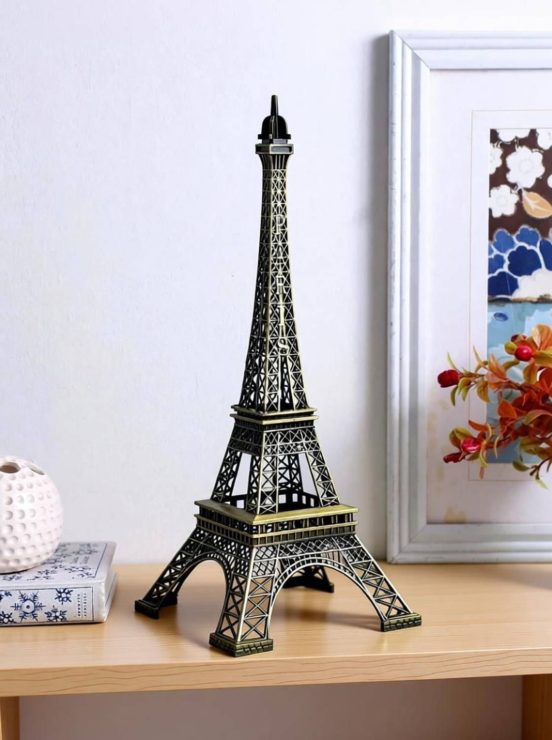 Synlark Paris Eiffel Tower Metallic Souvenir Miniature Statue 18 cm - Image 5