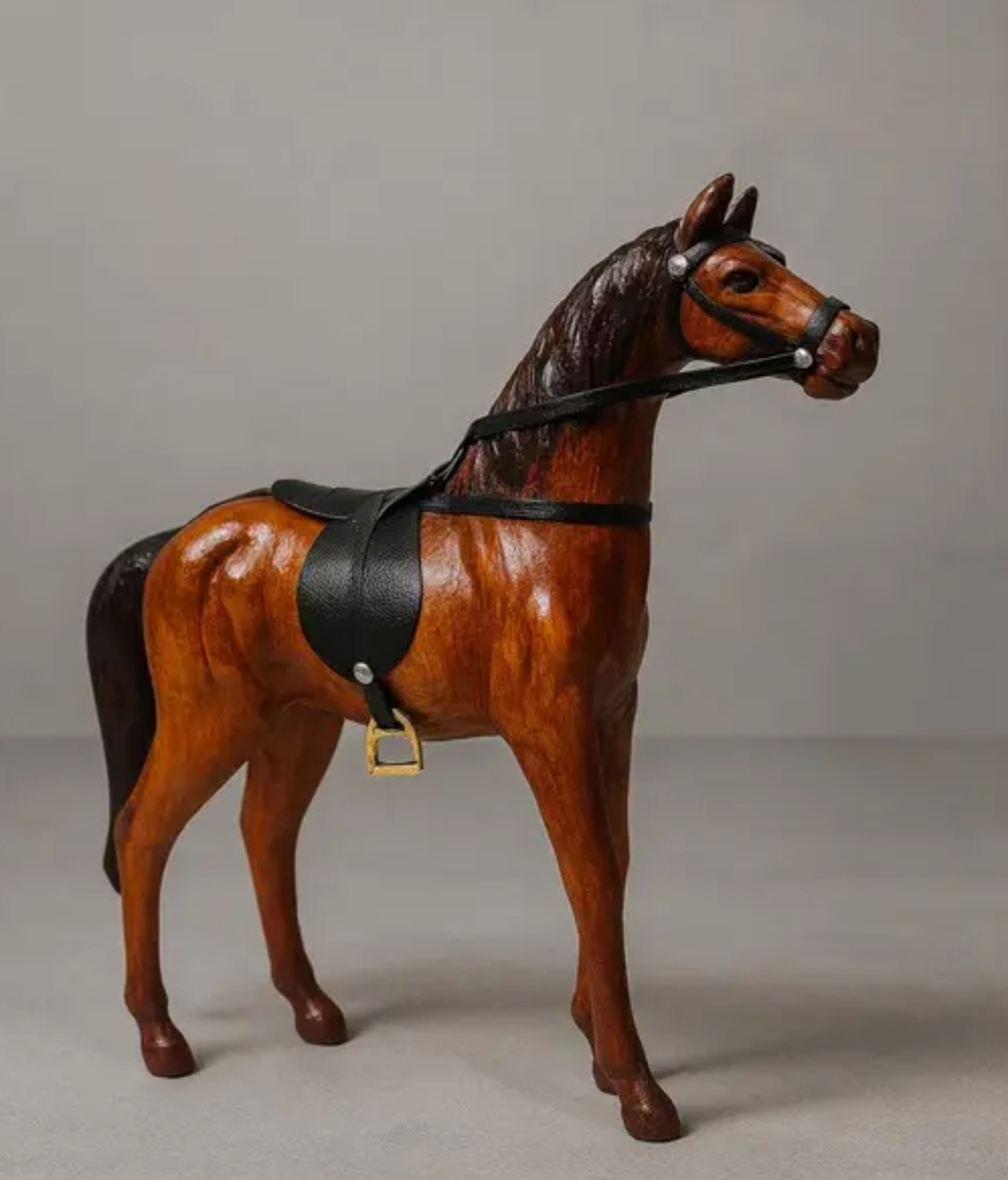 moonshoppe mss sathding horse p1 Decorative Showpiece - 6 cm