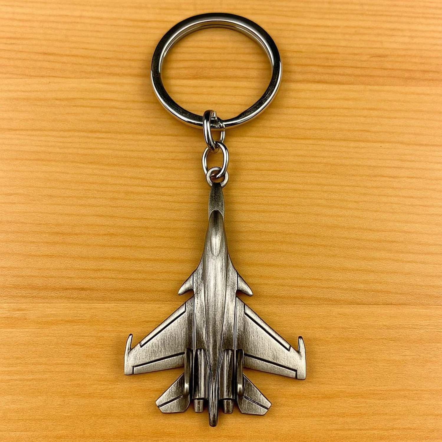 Image of Benares Souvenirs Fighter Aircraft Metal Keychain - Alloy Jet Keyring for Car, Bike, Bags Decorative Showpiece - 7 cm