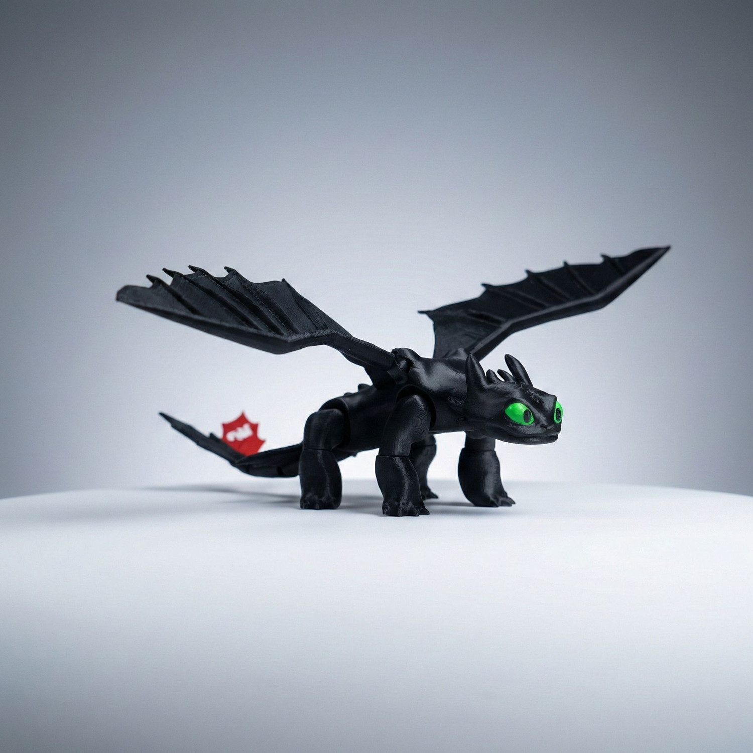 Image of AURA HUB Toothless Dragon - Night Fury Collectible Toy &Home Decor Decorative Showpiece - 20 cm (Plastic, Black)