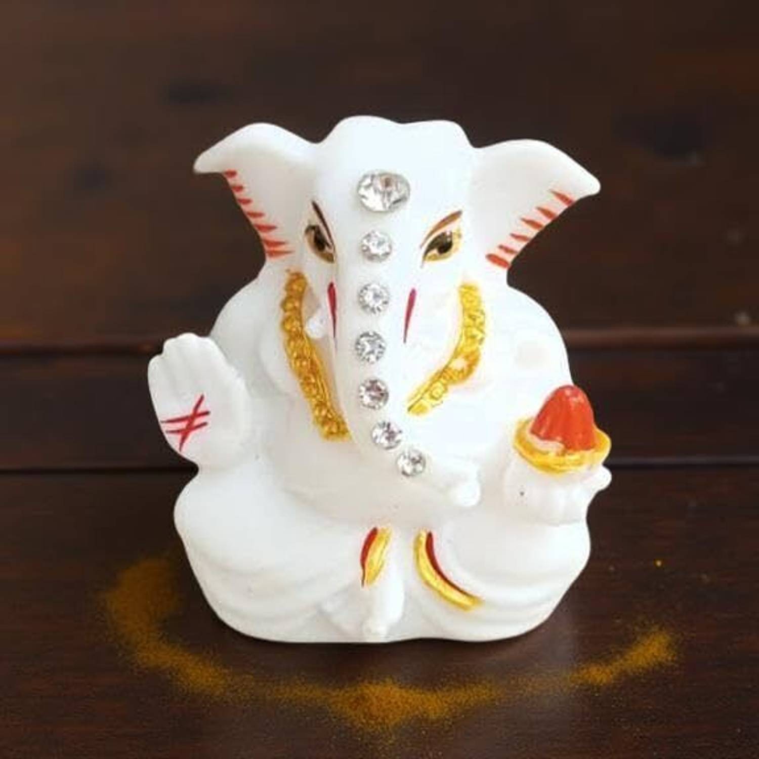LUPAAVA Lord Ganesha for car dashboard, home, office Decorative Showpiece  -  6 cm