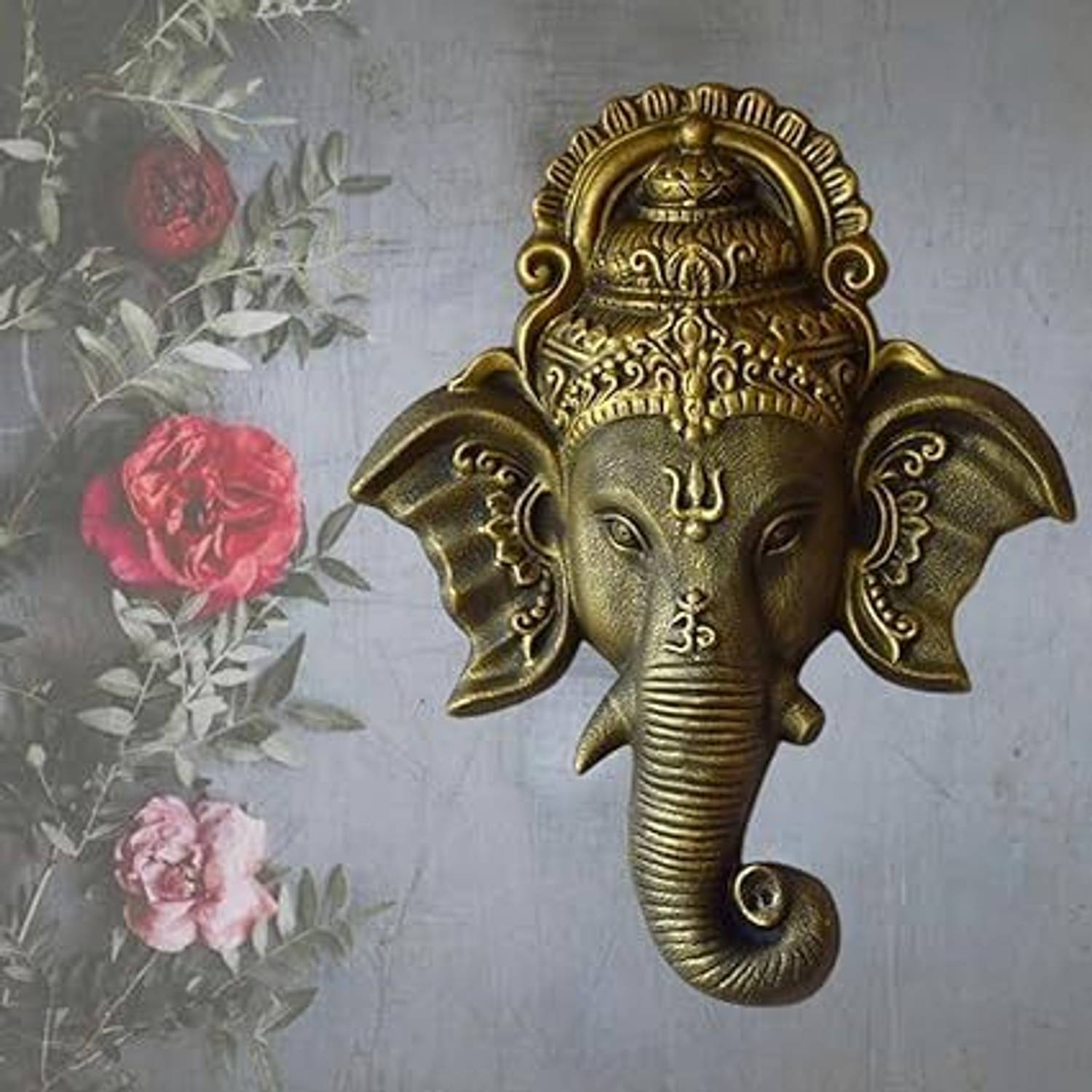 RADHE TRADER Divine Ganesha Wall Hanging Decorative Showpiece - 87 cm