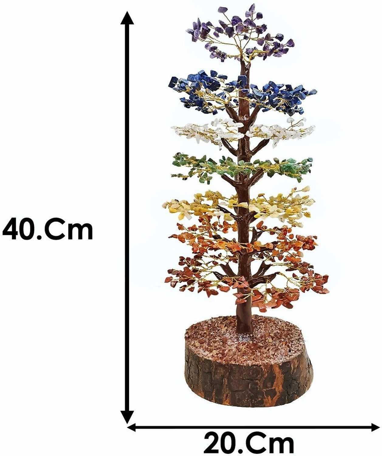Image of Shubhanjali 7 Chakra 1000B Mseal Tree For Elegant Home Decor | Spiritual & Vastu Showpiece Decorative Showpiece - 40 cm