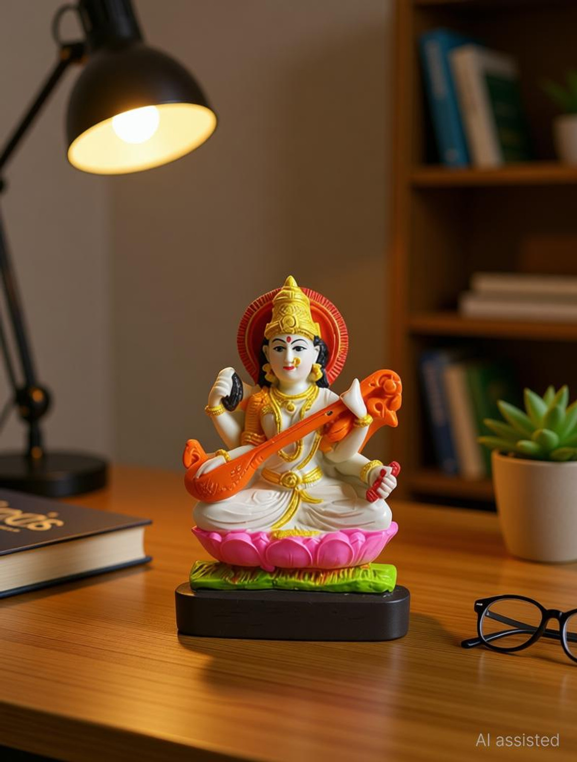 Image of Crafts For You Saraswati mata Decorative Showpiece - 10 cm