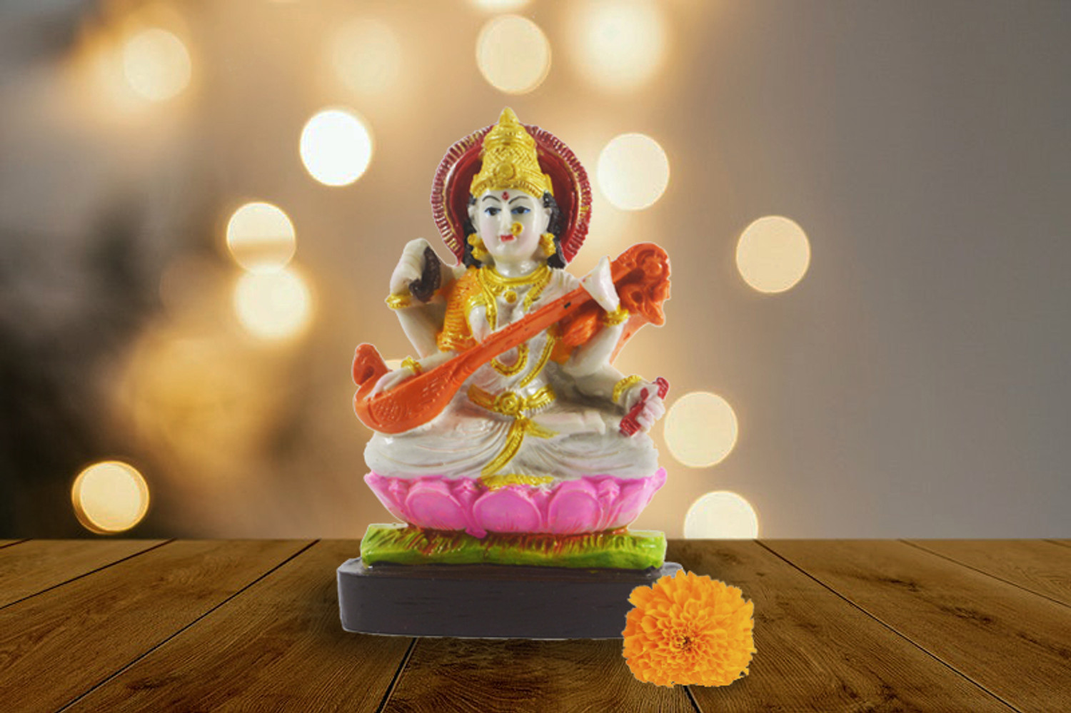 Image of Crafts For You Saraswati mata Decorative Showpiece - 10 cm